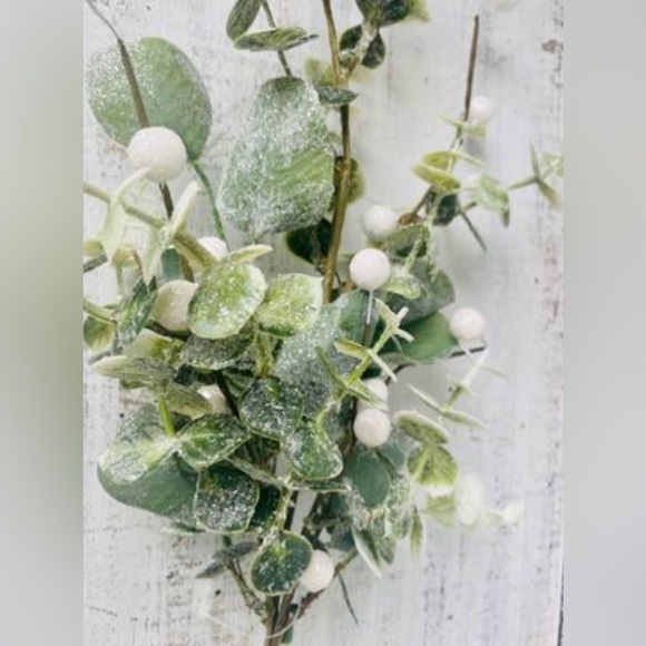 *Glitter Frosted Eucalyptus Spray, 24” - Picture 3 of 10